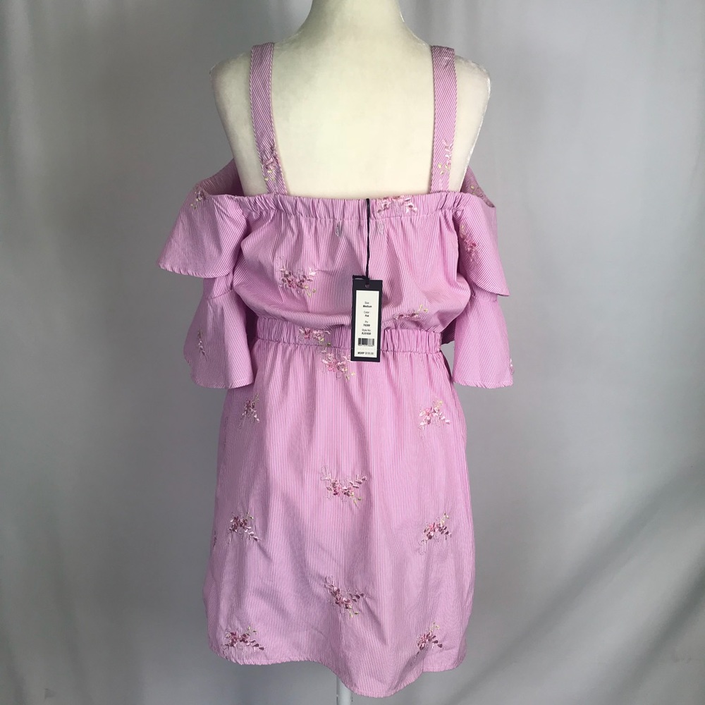 Romeo & Juliet Couture Embroidered Striped Dress - Picture 3 of 6